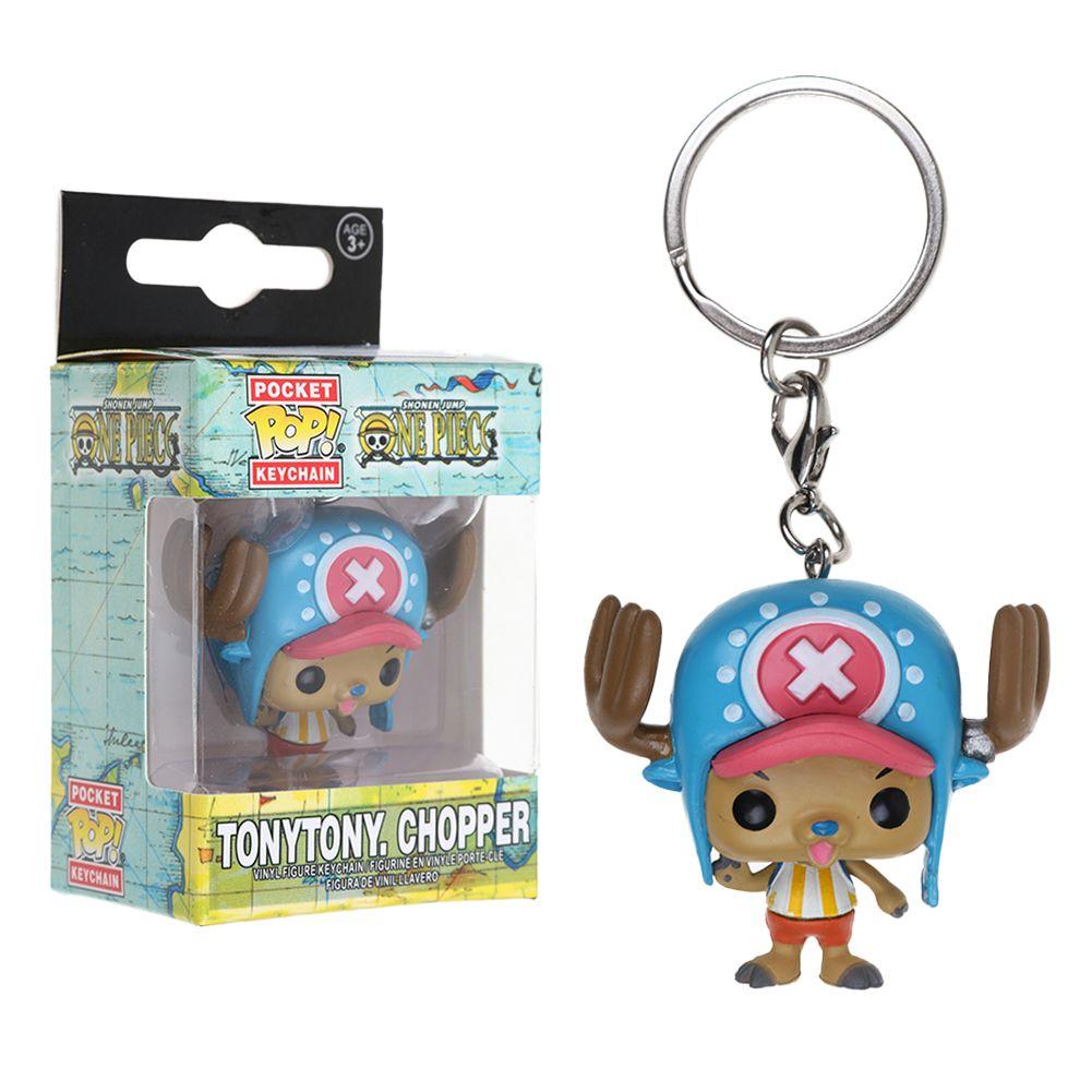 One Piece Keychains Anime Monkey D. Luffy Tony Chopper Roronoa Zoro Cartoon  Character Key Chains Bulk Keyring Doll Bag Pendent