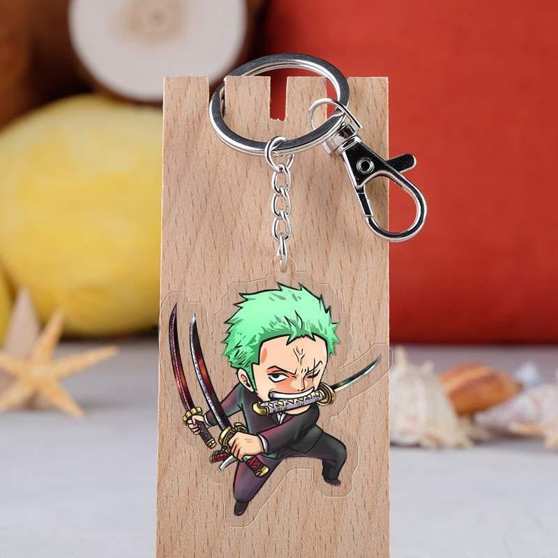 One Piece Roronoa Zoro Keychain ANM0608 Default Title Official One Piece Merch