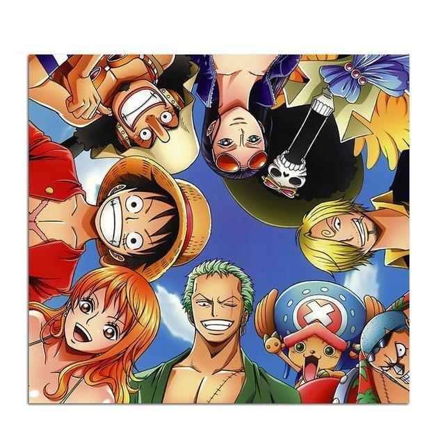 One Piece Happy Straw Hat Crew Mouse Pad ANM0608 Default Title Official One Piece Merch