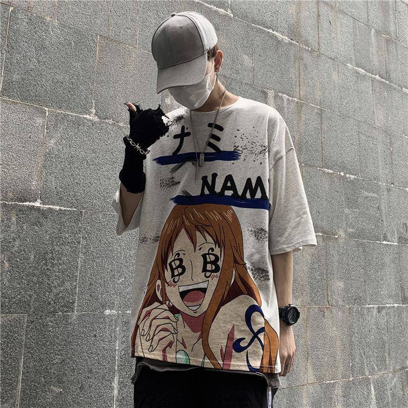 One Piece Nami Streetwear T-Shirt ANM0608 S Offizieller One Piece Merch