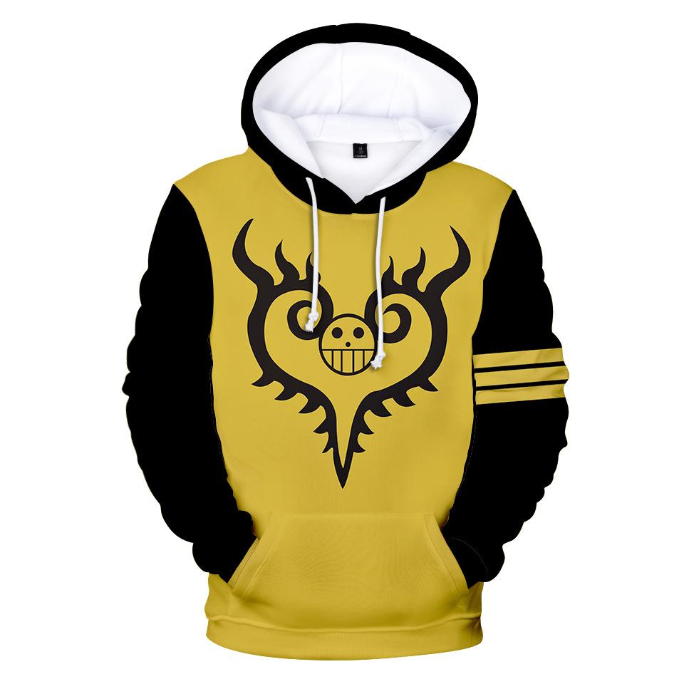 One Piece Yellow Jolly Roger Hoodie ANM0608 XXS Official One Piece Merch