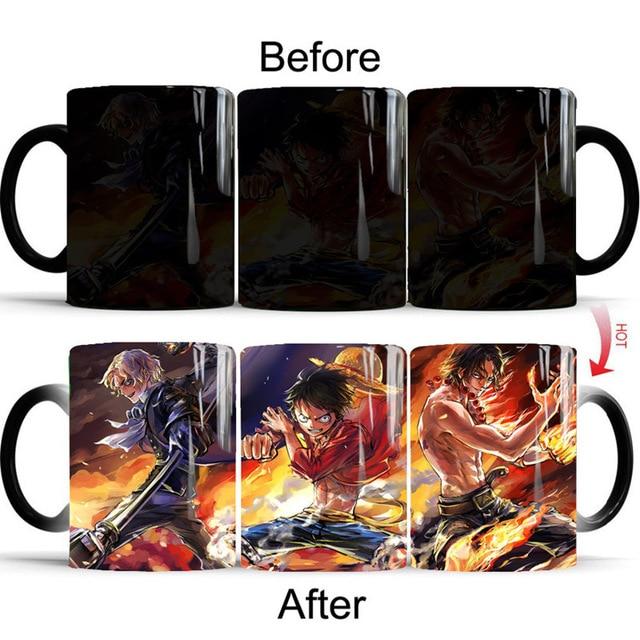 One Piece Sabo Luffy Ace Color Changing Mug Cup ANM0608 Default Title Official One Piece Merch