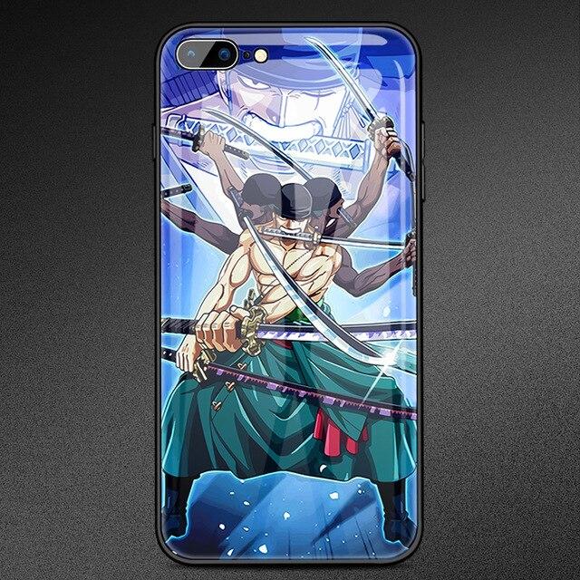 Vỏ iPhone bằng kính cường lực One Piece Roronoa Zoro ANM0608 cho iPhone 6 6s Official One Piece Merch