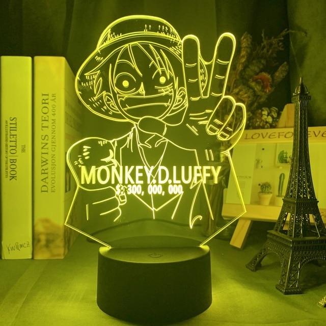 One Piece Monkey D. Luffy Bounty LED Lamp ANM0608 Touch Official One Piece Merch
