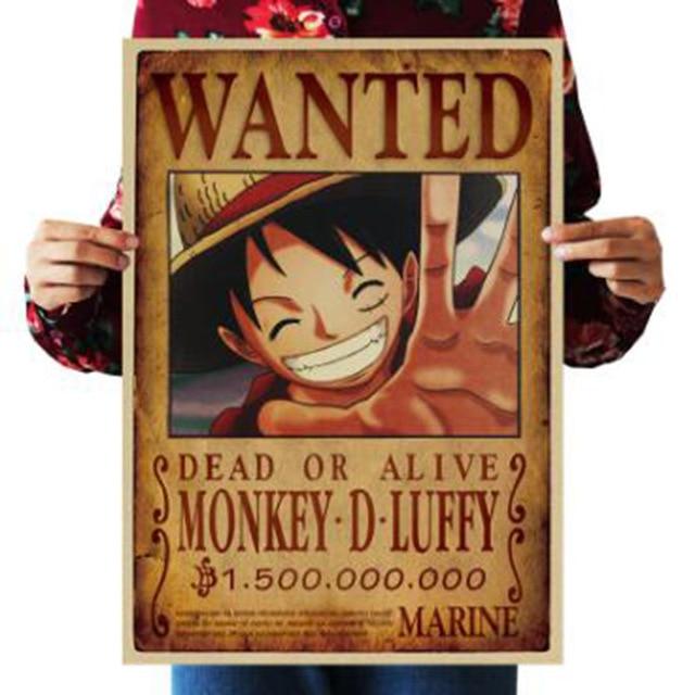 One Piece Dead or Alive Monkey D. Luffy Wanted Bounty Poster ANM0608 Default Title Official One Piece Merch