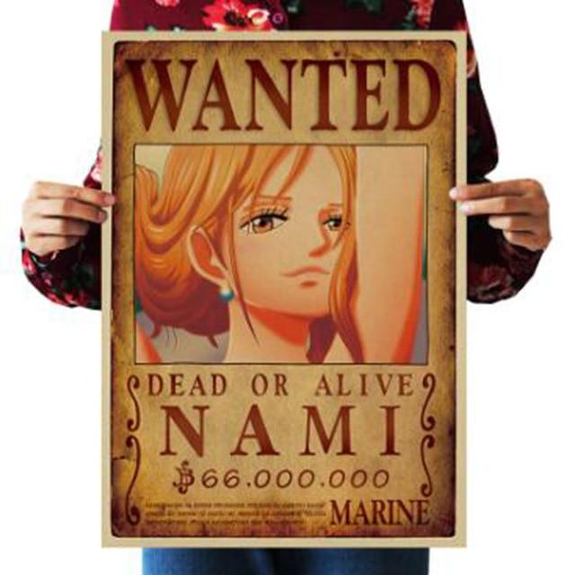 One Piece Dead or Alive Nami Wanted Bounty Poster ANM0608 Standardtitel Offizieller One Piece Merch