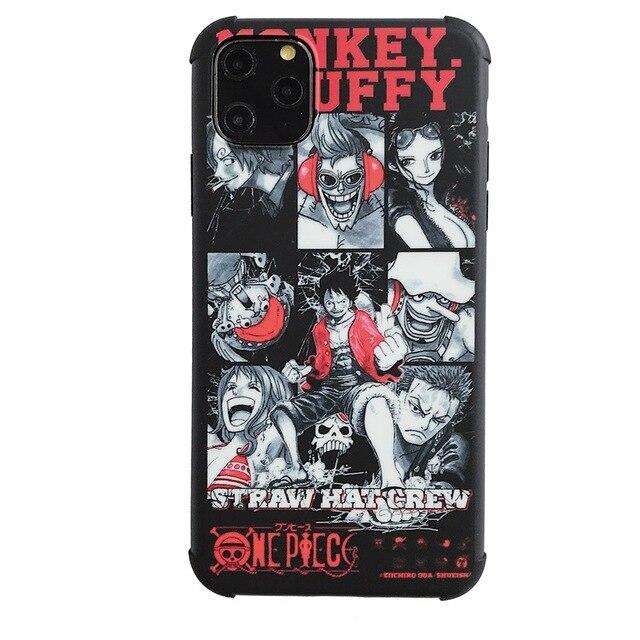 One Piece Black & Red Straw Hat Pirates iPhone Case ANM0608 for iPhone 6 6S Official One Piece Merch