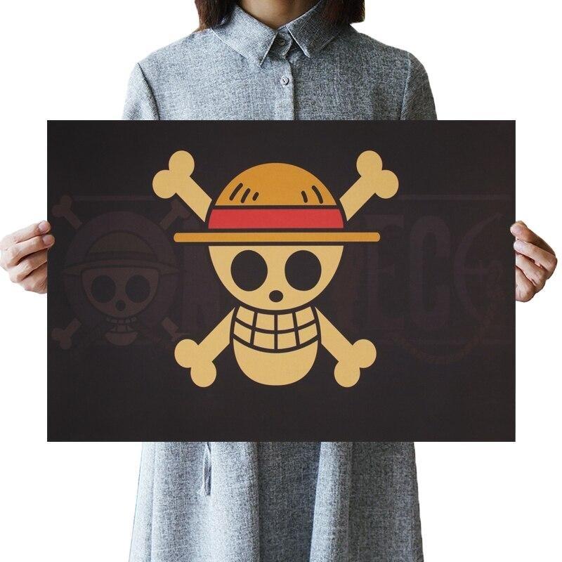The Jolly Roger Dokuro Pirate Flag Poster Wall Sticker ANM0608 Default Title Official One Piece Merch