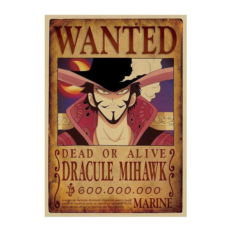Wanted Dracule Mihawk Search Notice OMS0911