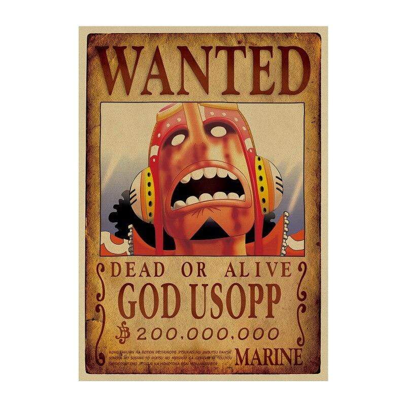 Wanted search notice God Usopp OMS0911