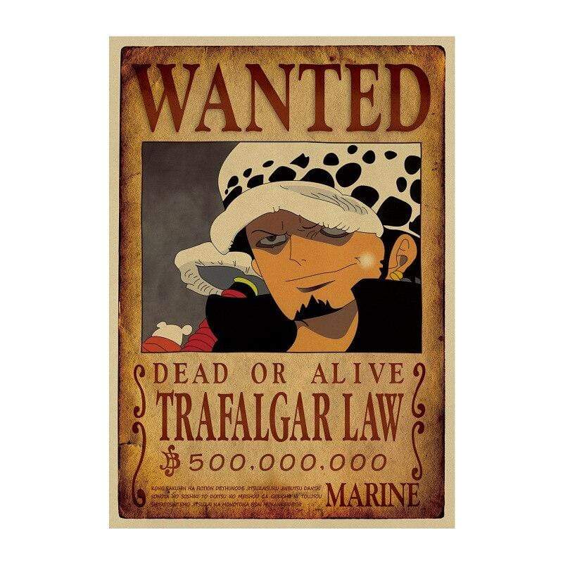 Wanted Trafalgar Law Search Notice OMS0911