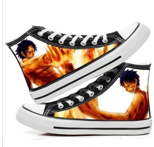 One Piece Shoe 2 Brothers Ace And Luffy OMS0911