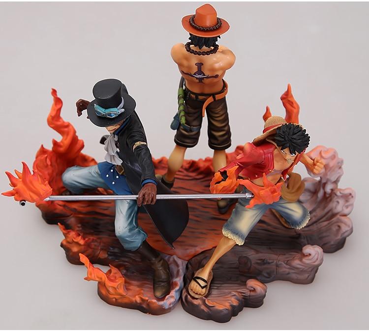 Ace Luffy And Sabo One Piece figure OMS0911