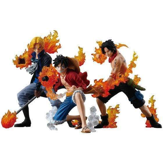 Set Of 3 Brothers Of Fire One Piece Figurines OMS0911