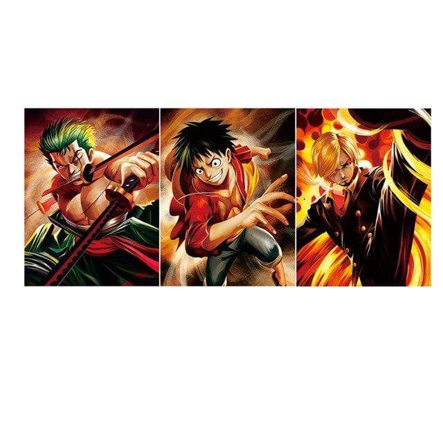 3 Straw Hat Monster Trio One Piece Posters OMS0911