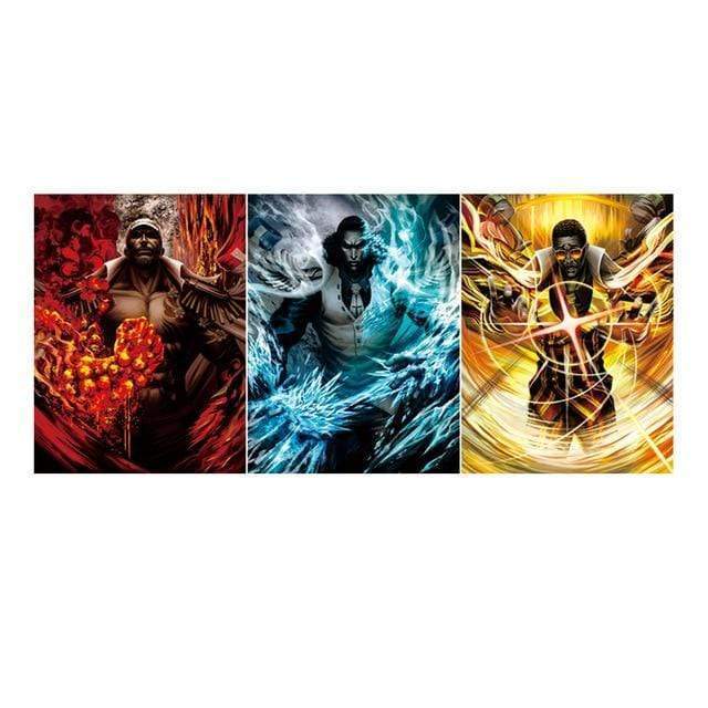 3 One Piece Posters The 3 Navy Admirals OMS0911