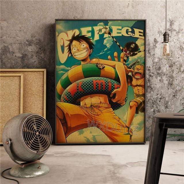 One Piece Poster Luffy at the Beach OMS0911