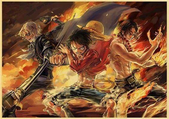 One Piece Poster Luffy, Sabo and Ace OMS0911