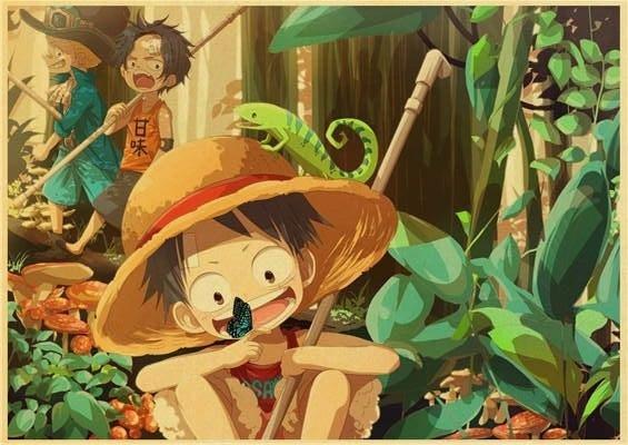 One Piece Poster Luffy Sabo and Ace Children OMS0911