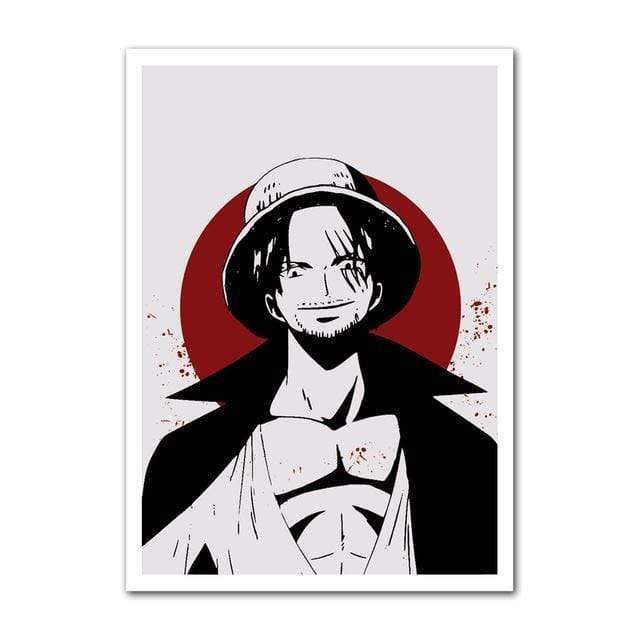 One Of The 4 Shanks Emperors And The Blood Moon One Piece Poster OMS0911