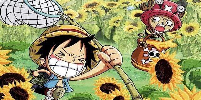 One Piece napkin Kawaii Luffy And Chopper OMS0911