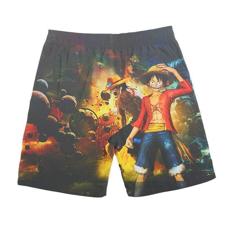 Ace and Luffy One Piece Bath Shorts OMS0911