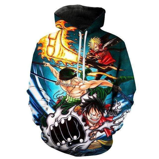Das Monster Trio One Piece Sweatshirt OMS0911