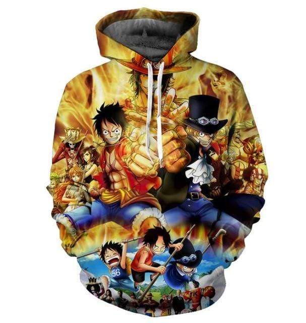 Ace Sabo and Luffy 3 Brothers One Piece Sweatshirt OMS0911