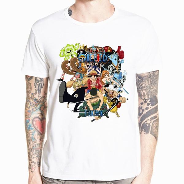 One Piece T-Shirt Luffy and his Nakamas OMS0911