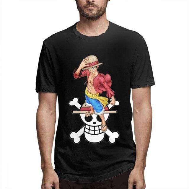 One Piece T-Shirt Ruffy und sein Symbol OMS0911